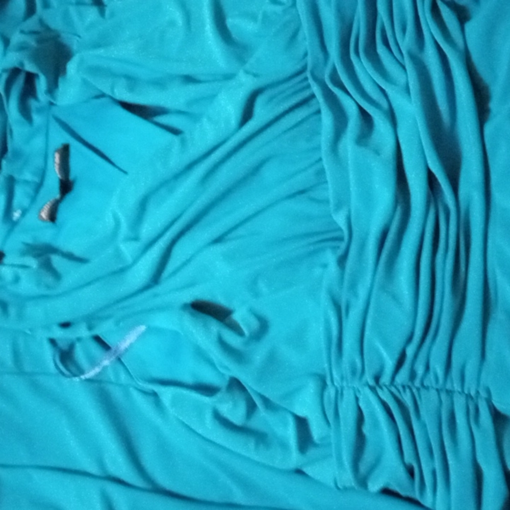 Jones Wear Halter Style Blue Dress